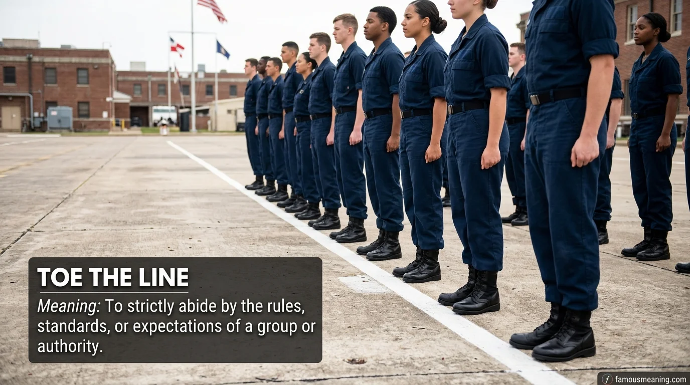 what does the tow the line meaning