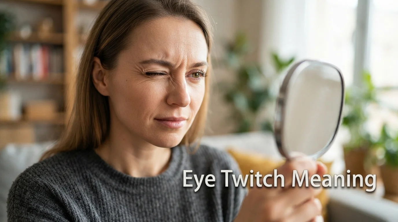 what does eye twitch meaning