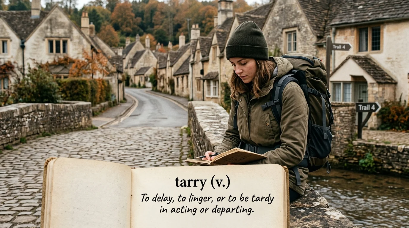 what does tarry meaning