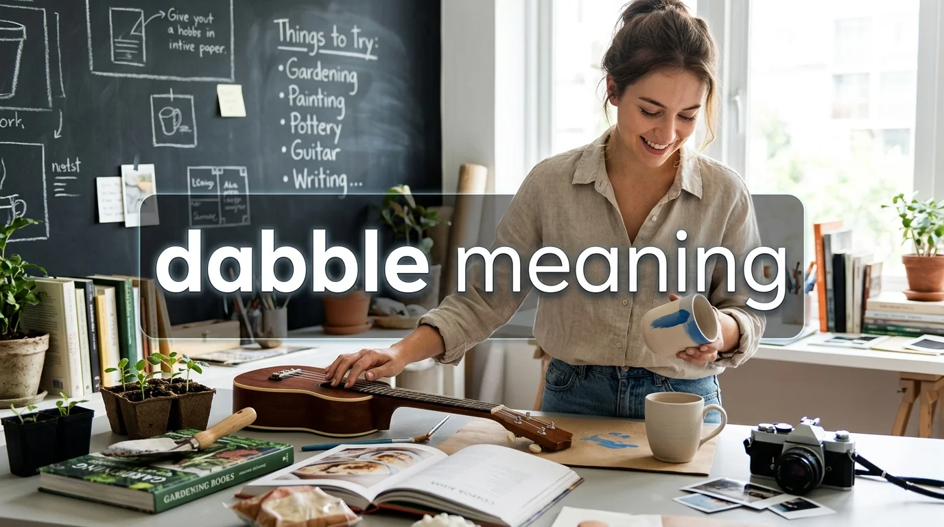 What Does Dabble Mean