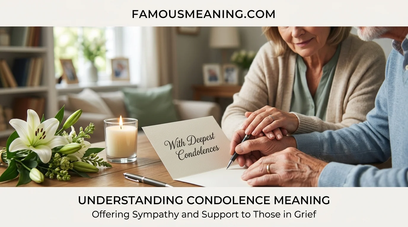 what does condolence meaning