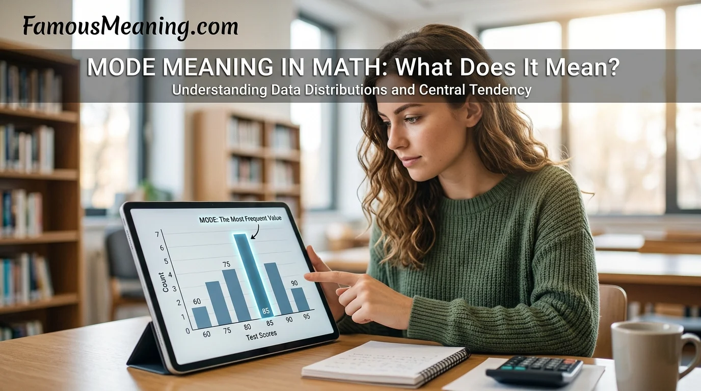 what does mode meaning in math