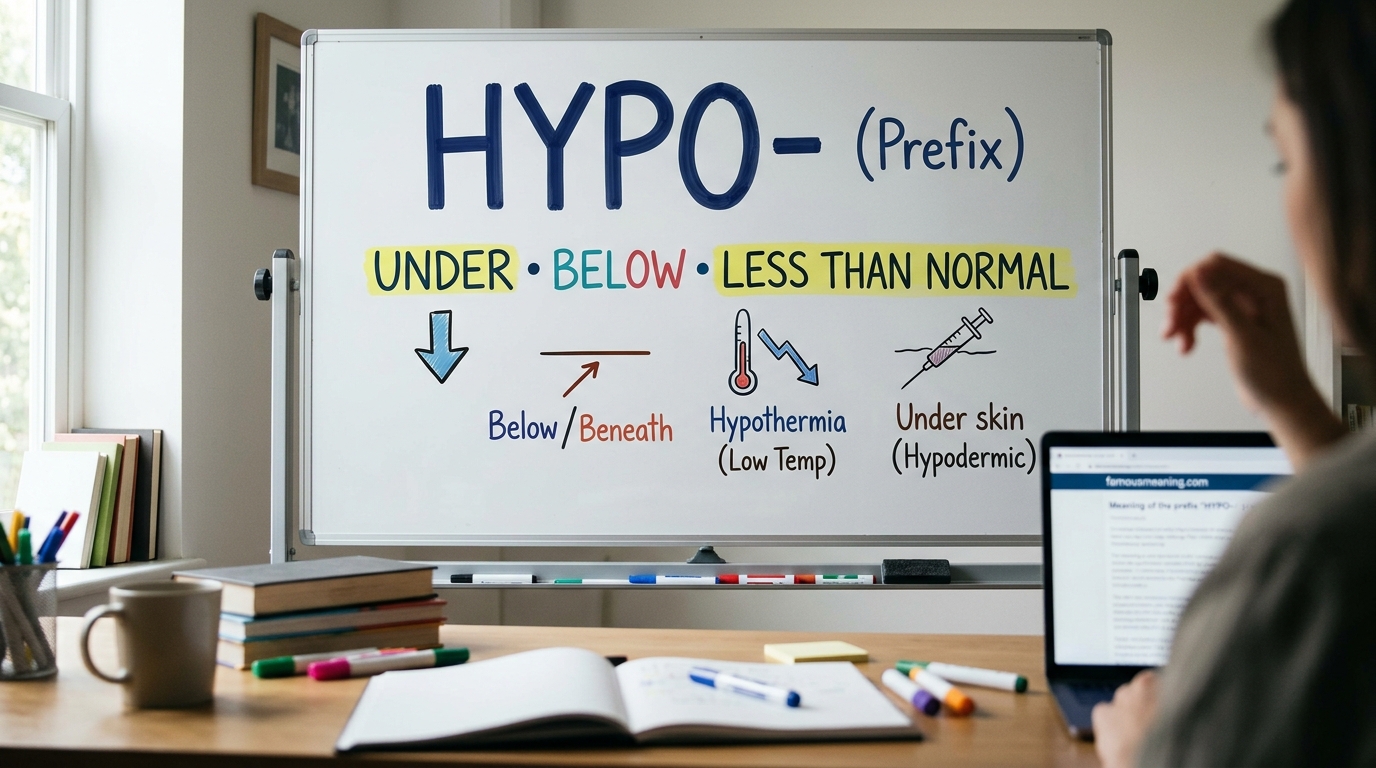 what does Hypo Prefix Meaning