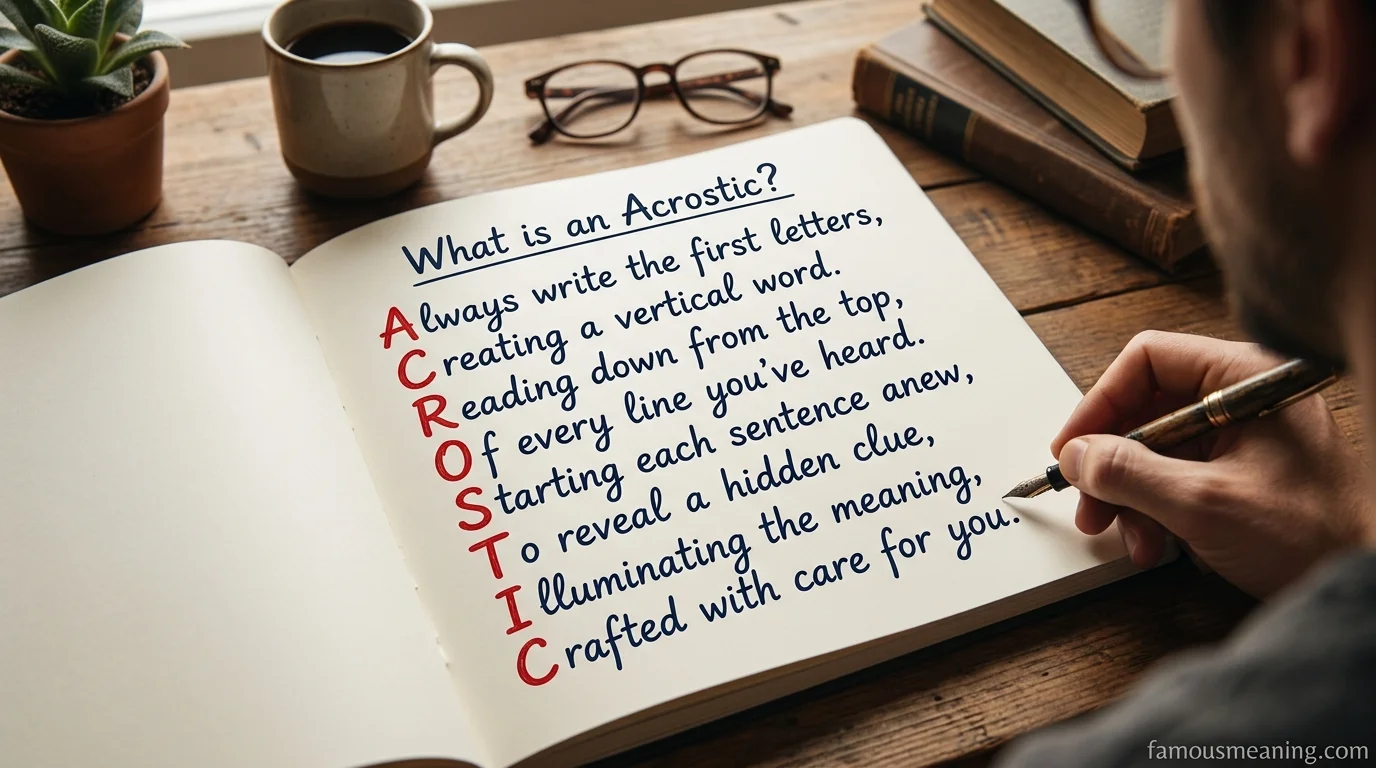 what does acrostic meaning