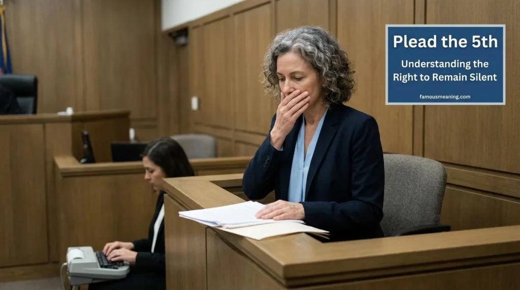 plead 5th meaning