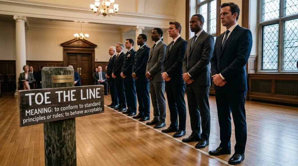 tow the line meaning