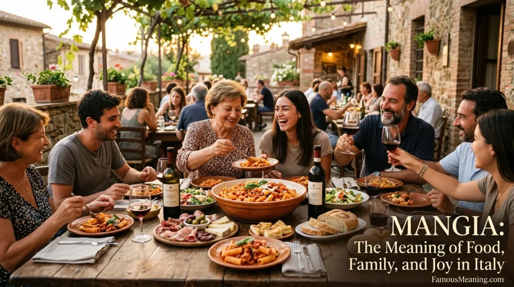 Mangia meaning