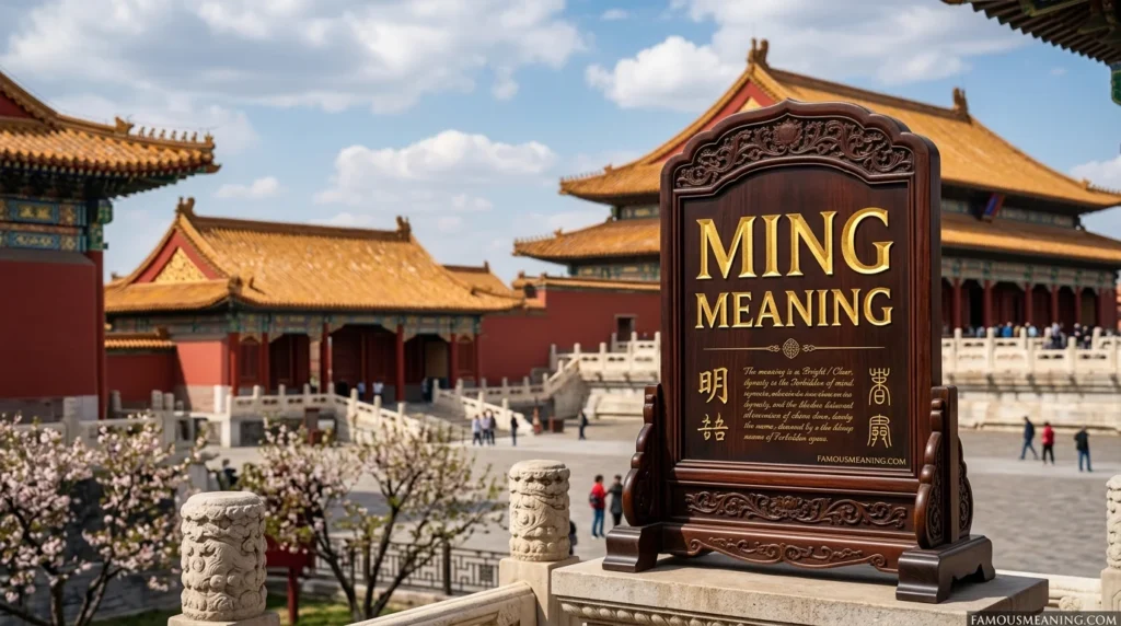 Ming Meaning