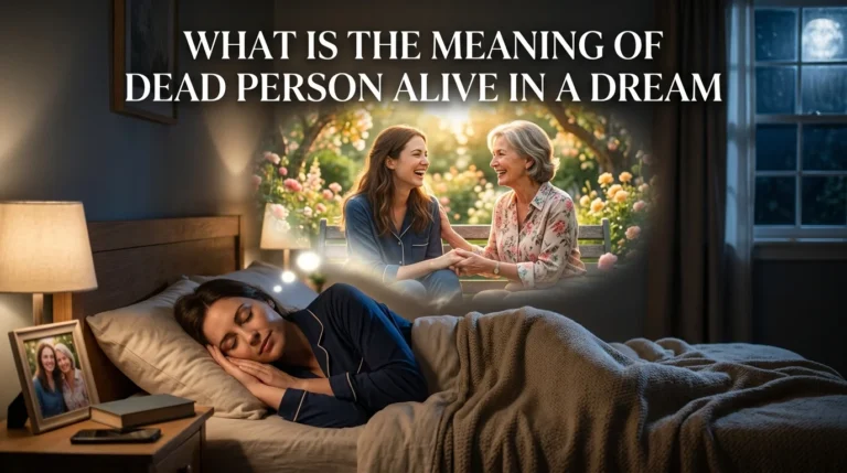 What Is the Meaning of Dead Person Alive in a Dream