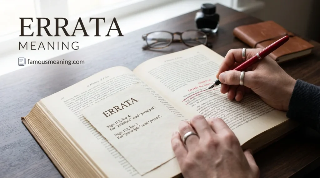 errata meaning