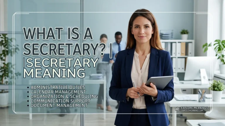 Secretary Meaning: 10 Easy Examples & Complete Guide to the Word (2026)