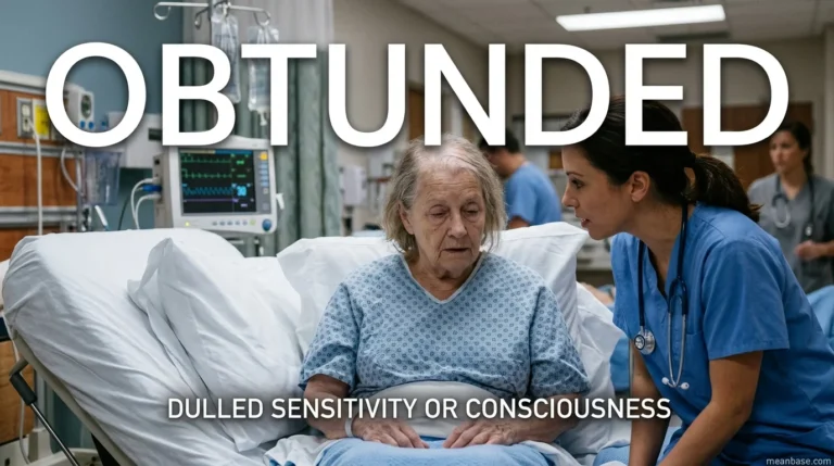 Obtunded Meaning