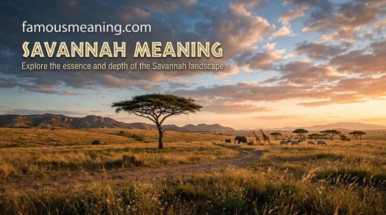 Savannah Meaning