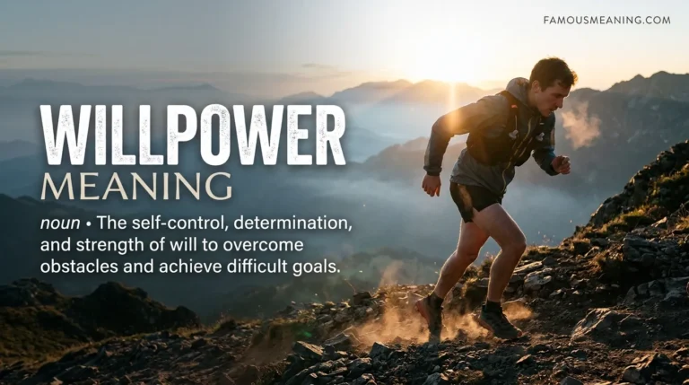 willpower meaning
